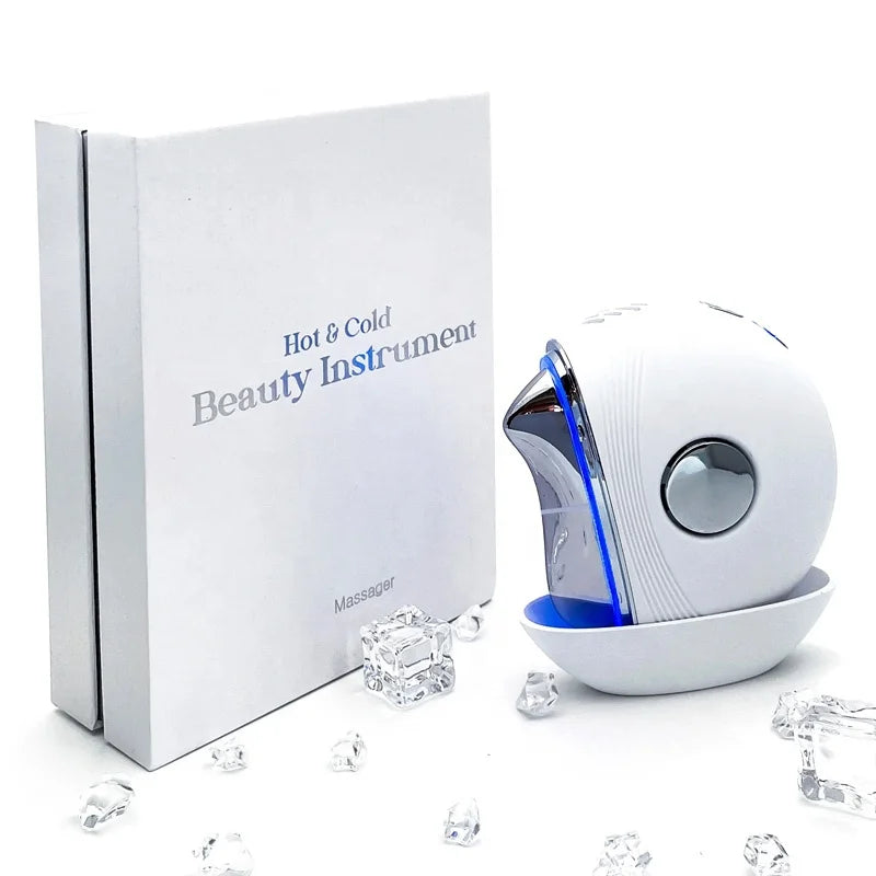 Hot Cold Instrument 5 in 1 Electric Gua Sha Galvanic Scraping Massager Face Sculpting Tool Beauty Equipment for Facial Device