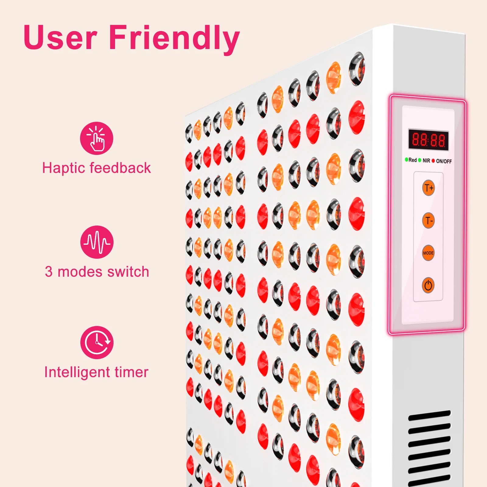 Bonliter 2400W Red Light Therapy Led Therapy Panel 630nm 660nm 810nm 830nm 850nm 5 Year Warranty