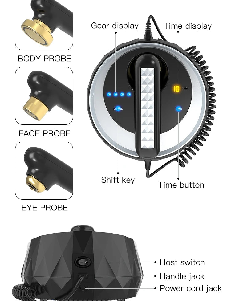 Portable RF Skin Tightening Device Radio Frequency Wrinkle Reduction Anti Aging Facial Skincare Machine for Home Use