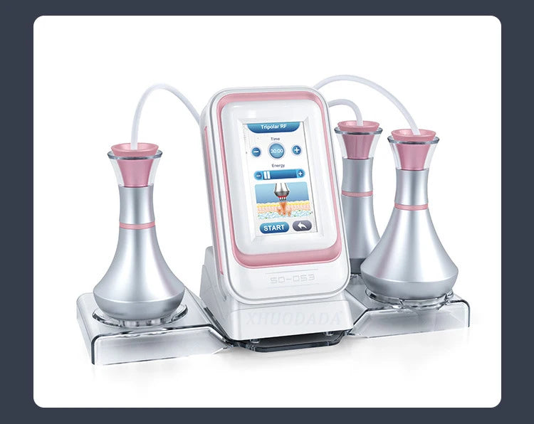 80K 3 in 1 Cavitation Ultrasonic Body Slimming Machine Multi-Polar Frequency Anti-Wrinkle Rejuvenation Skin Lift Tighten Device