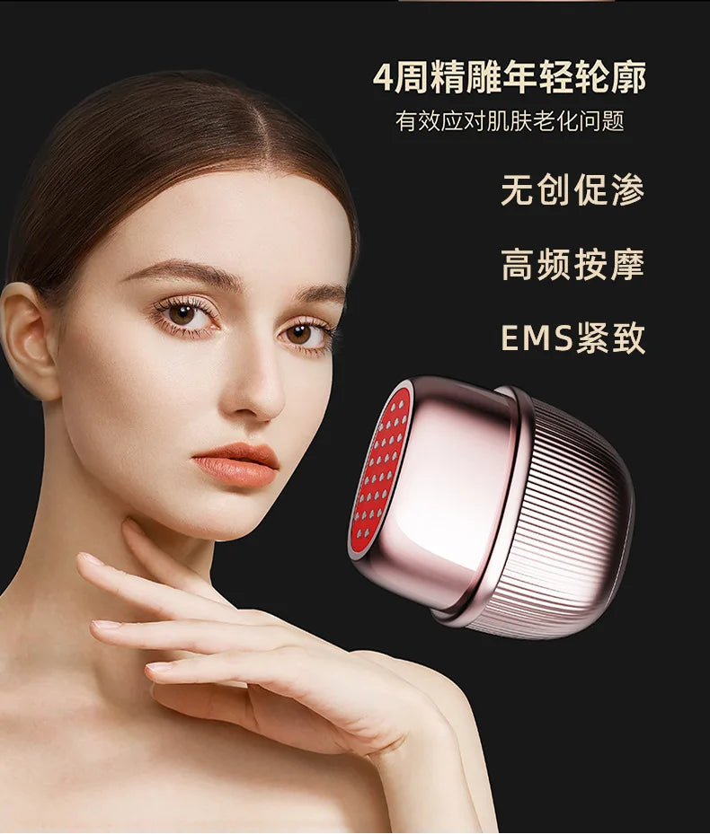 New Multi-Polar RF Beauty Device Facial Lifting Skin Tightening Anti-Aging Wrinkle 3 Color Light Skincare Massage 24K Gold