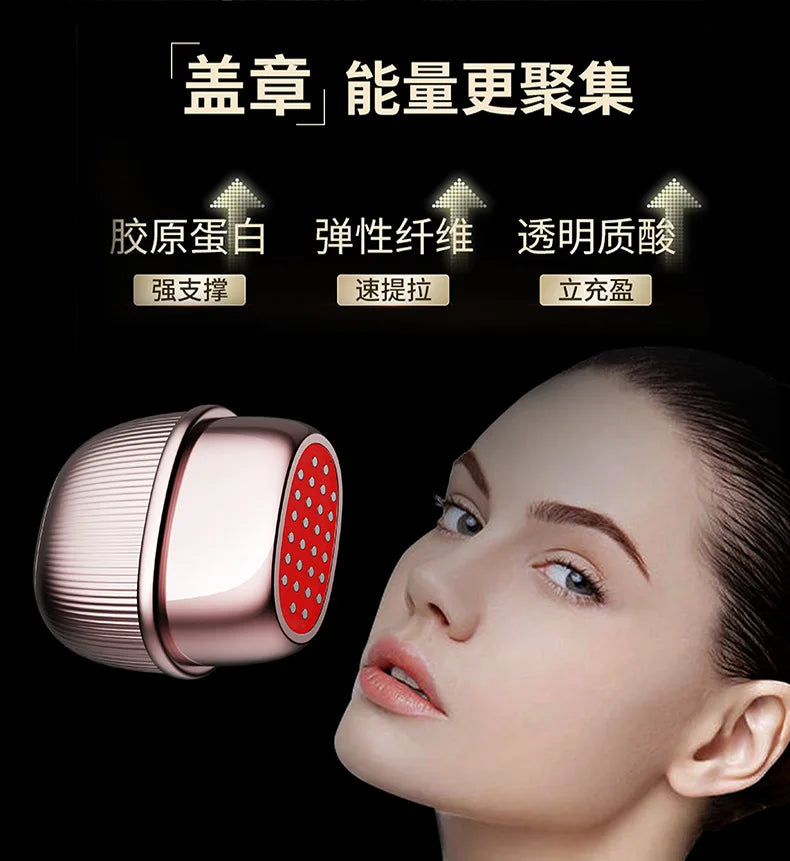 New Multi-Polar RF Beauty Device Facial Lifting Skin Tightening Anti-Aging Wrinkle 3 Color Light Skincare Massage 24K Gold