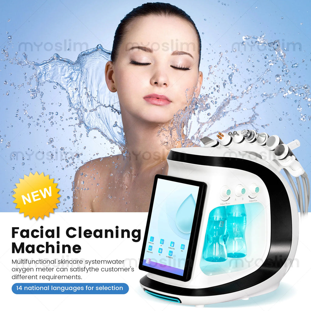 7-in-1 Small Bubble Beauty Instrument Deep Cleaning Red Blood Thread RepaIr Anti Aging Firming Beauty Salon Special Skincare