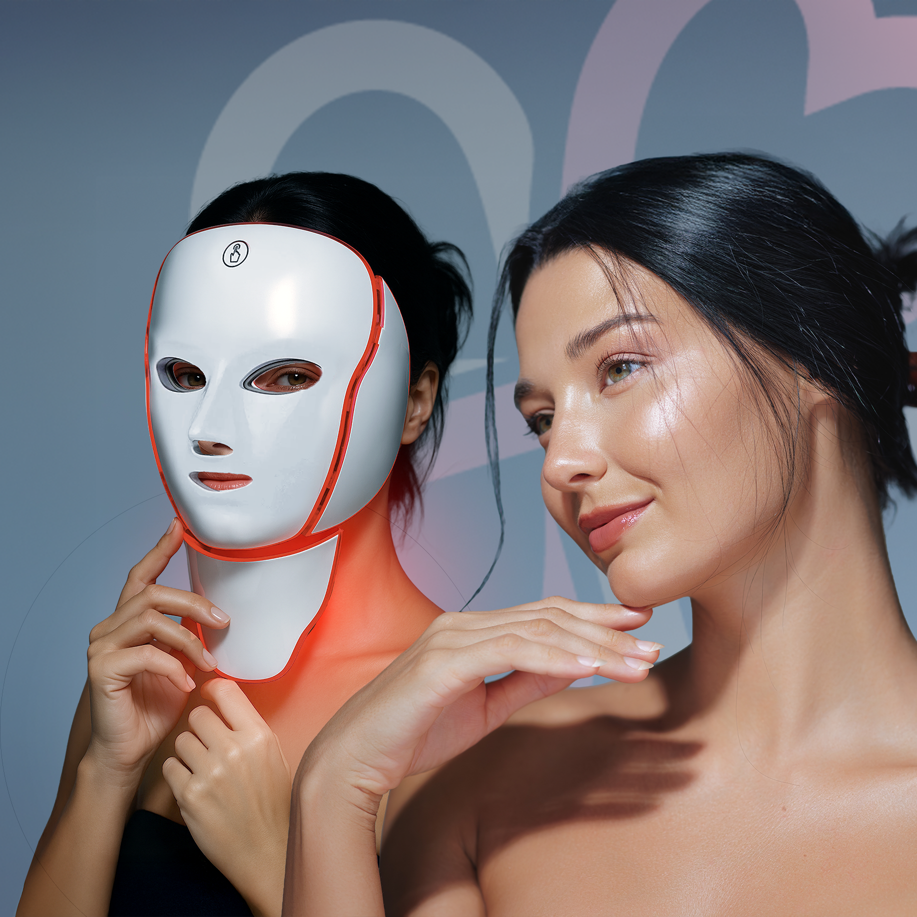 EternaGlow™ Premium Wireless 7-Color LED Light Therapy Mask (2 in 1 • Face + Neck)